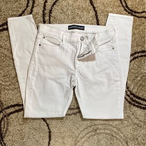 Express White Mid-Rise Jean Leggings